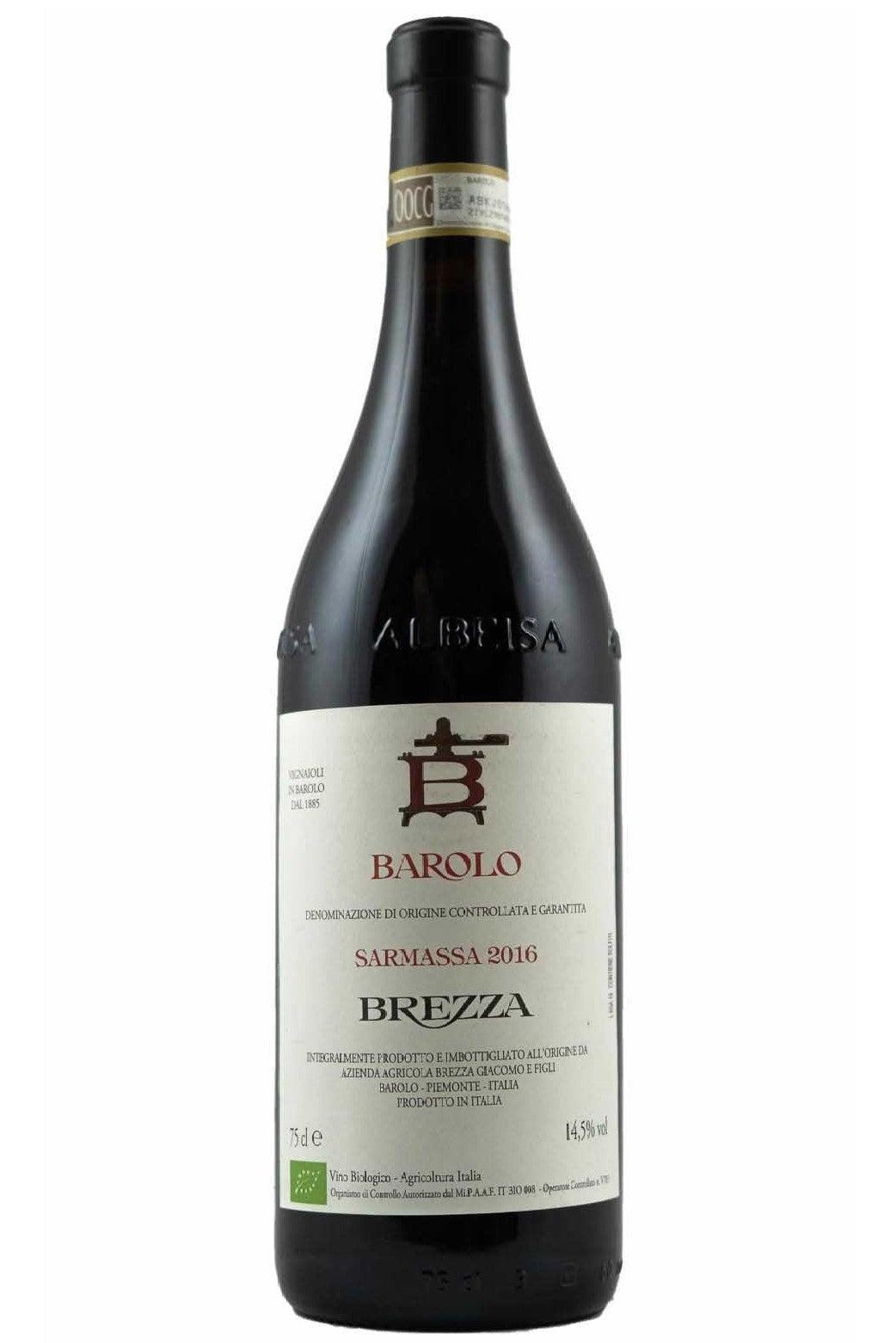 Bottle of Brezza Barolo Sarmassa 2016-Red Wine-Flatiron SF
