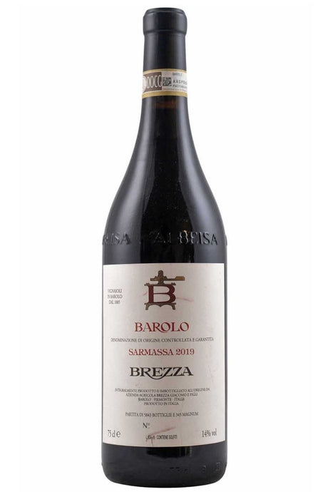 Bottle of Brezza Barolo Sarmassa 2019-Red Wine-Flatiron SF