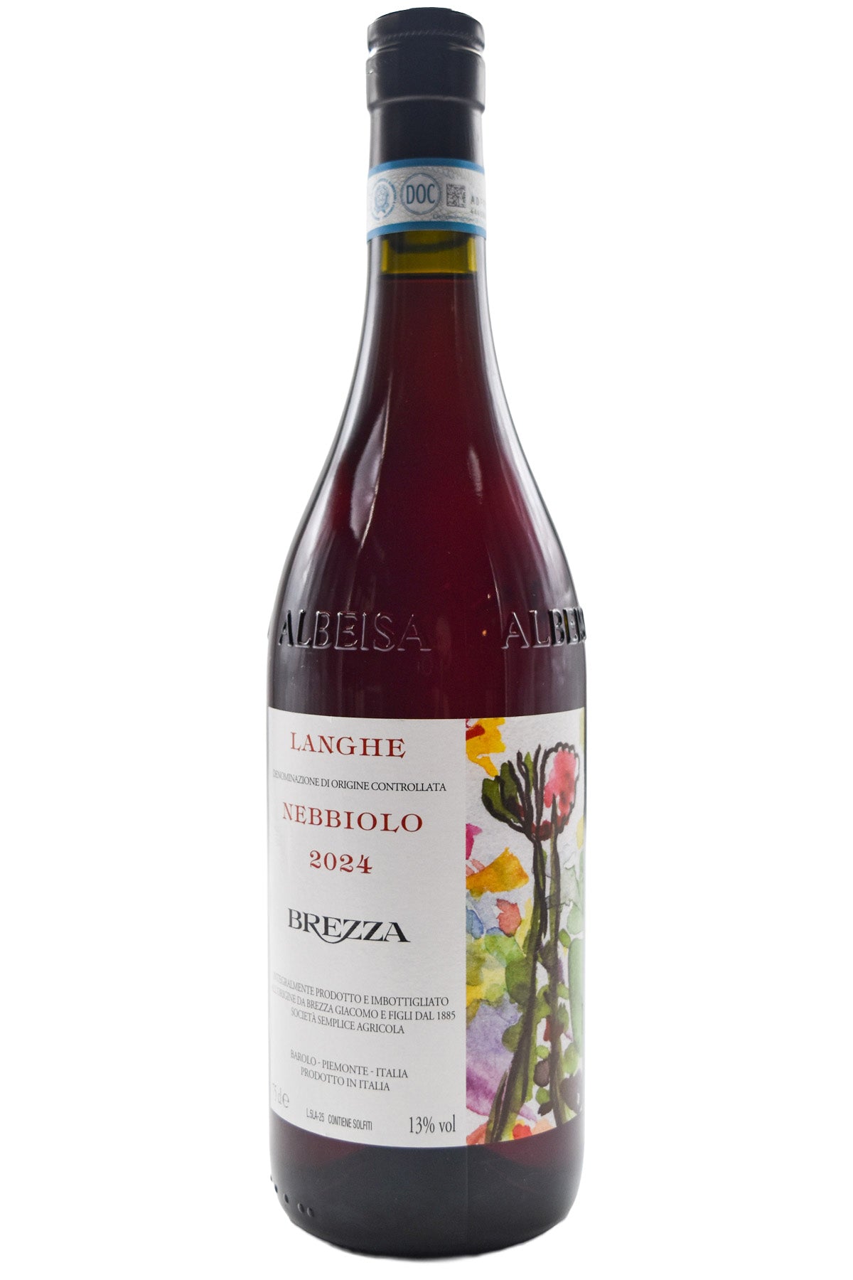 Bottle of Brezza Langhe Nebbiolo 2024-Red Wine-Flatiron SF