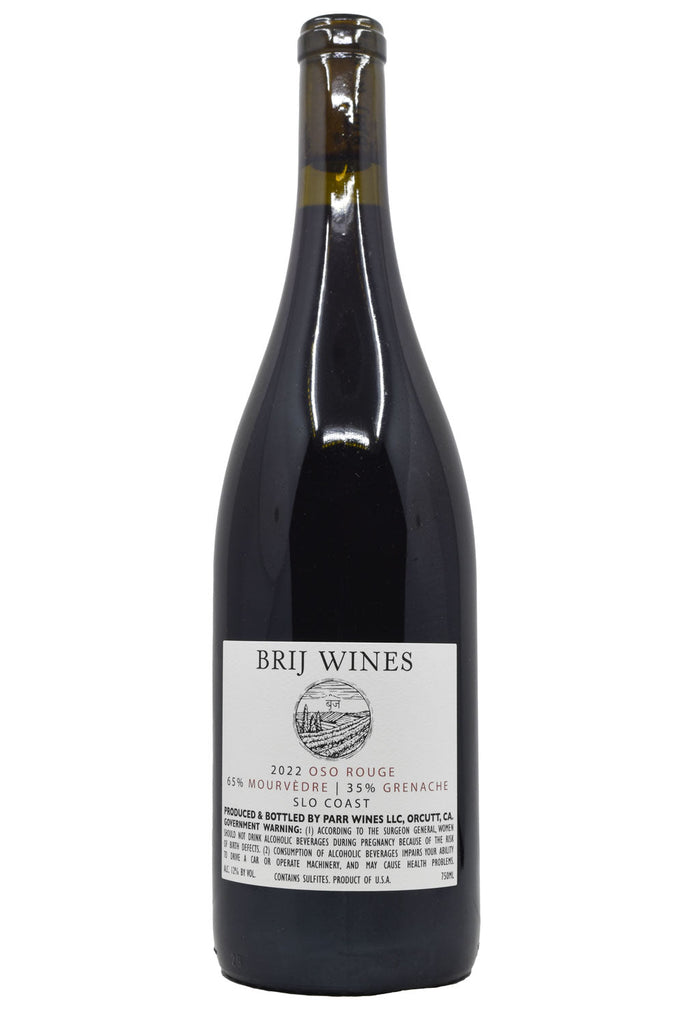 Bottle of Brij Wines Oso Rouge 2022-Red Wine-Flatiron SF