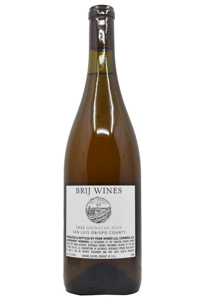 Bottle of Brij Wines San Luis Obispo County Grenache Rose 2022-Rosé Wine-Flatiron SF