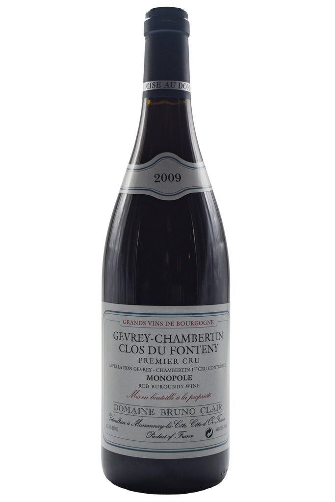 Bottle of Bruno Clair Gevrey-Chambertin 1er Cru Clos du Fonteny 2009-Red Wine-Flatiron SF