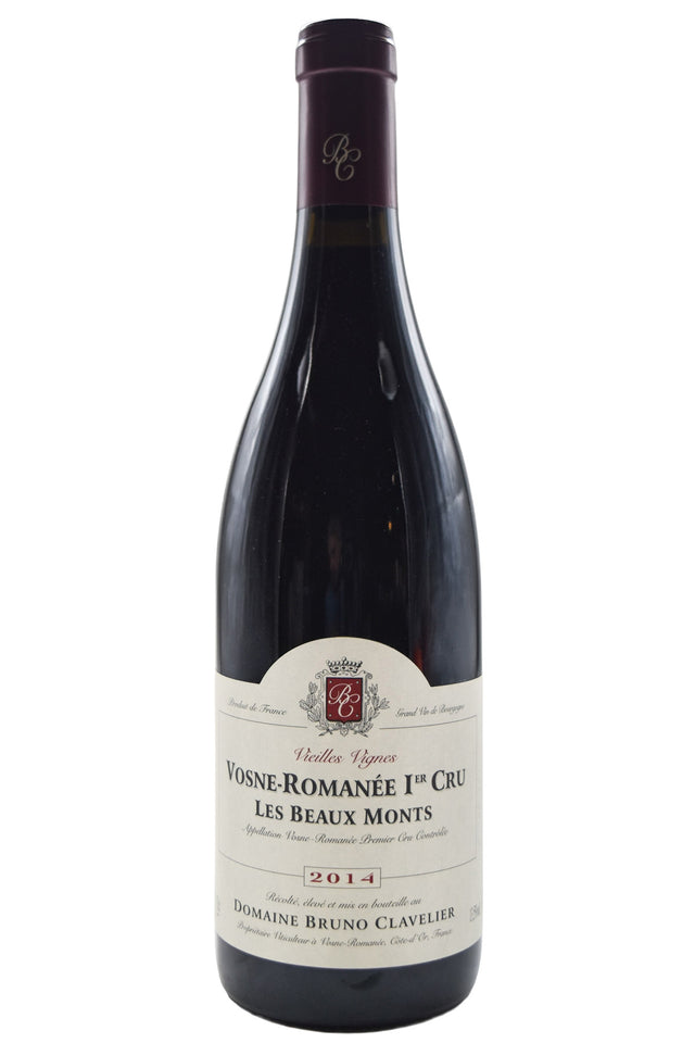 Bottle of Bruno Clavelier Vosne-Romanee 1er Cru Les Beaux Monts Vieilles Vignes 2014-Red Wine-Flatiron SF