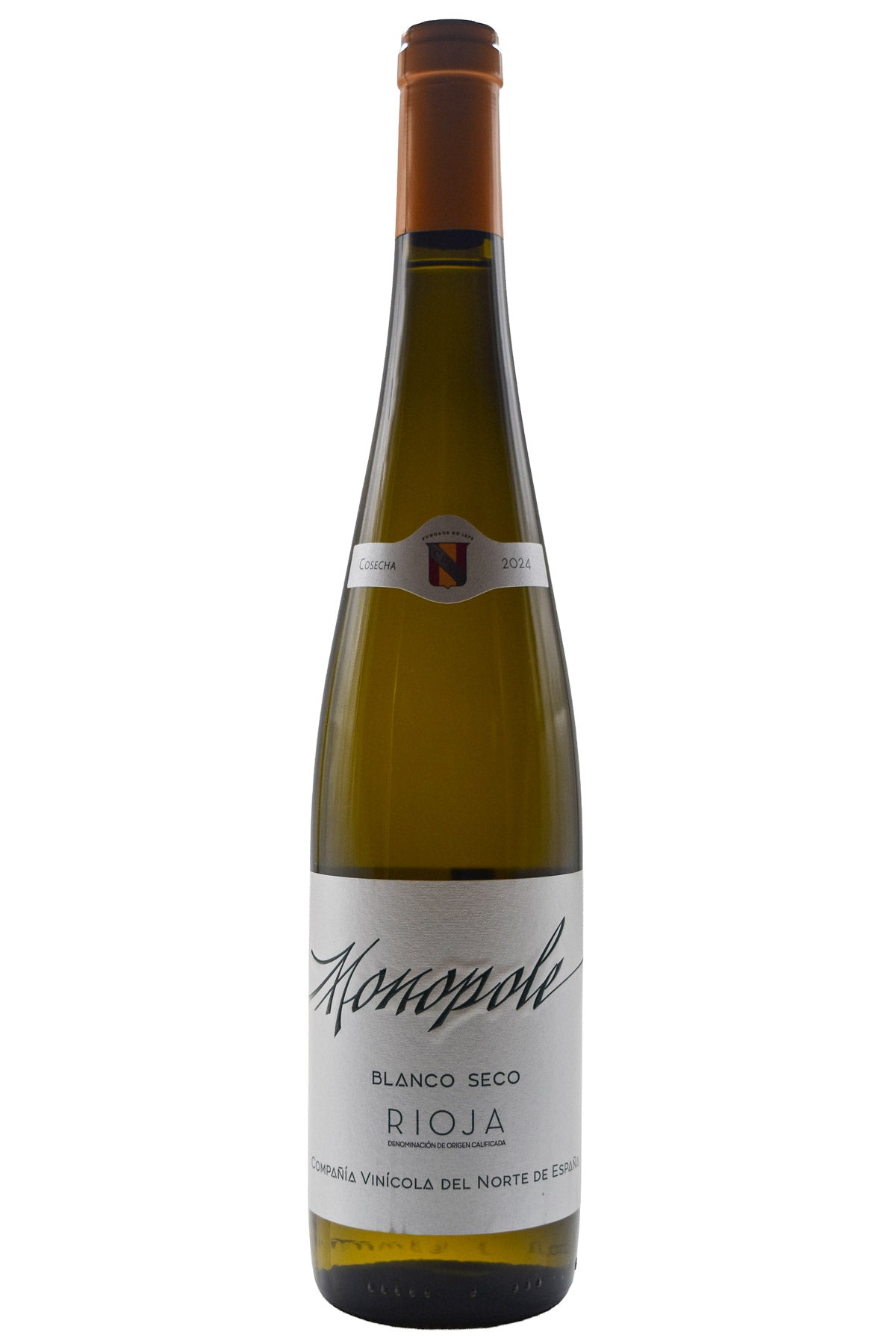 Bottle of CVNE Cune Rioja Blanco Seco Monopole 2024-White Wine-Flatiron SF