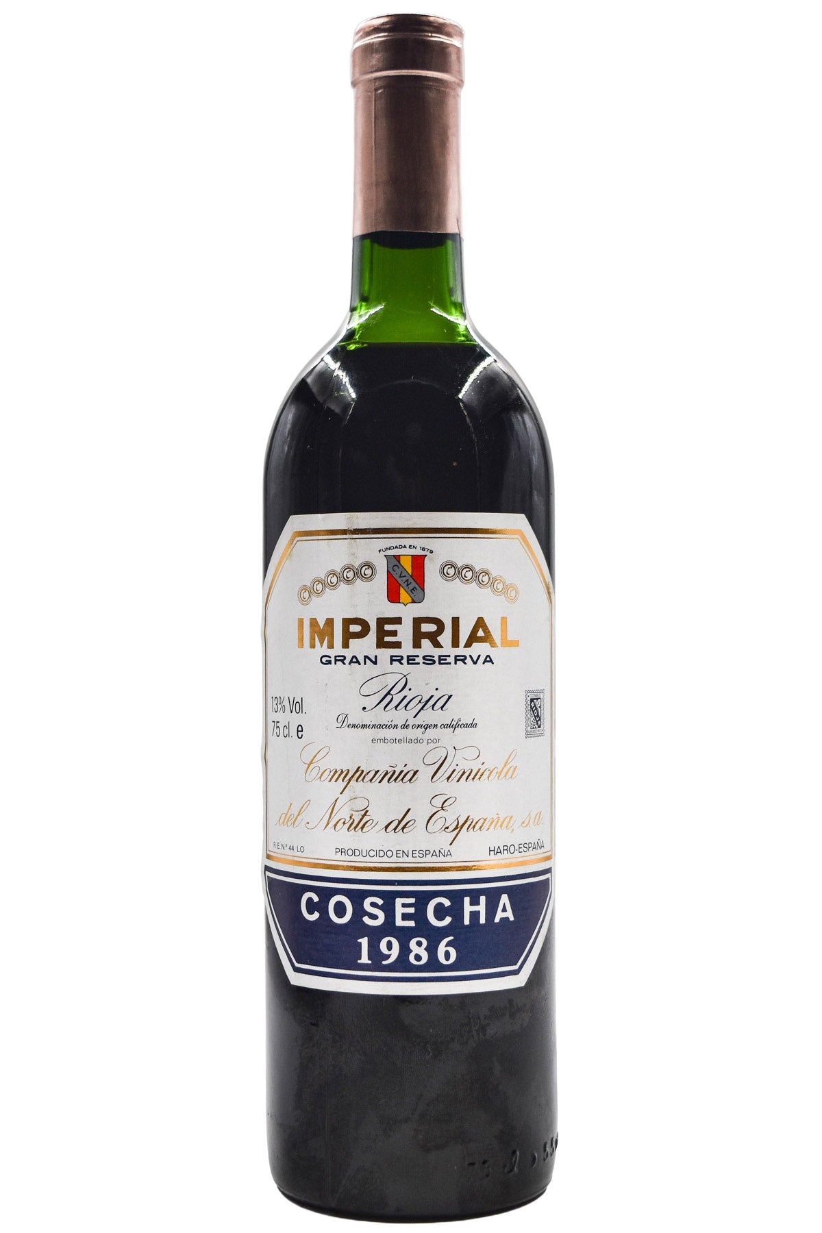 Bottle of CVNE (Cune) Rioja Gran Reserva Imperial 1986-Red Wine-Flatiron SF