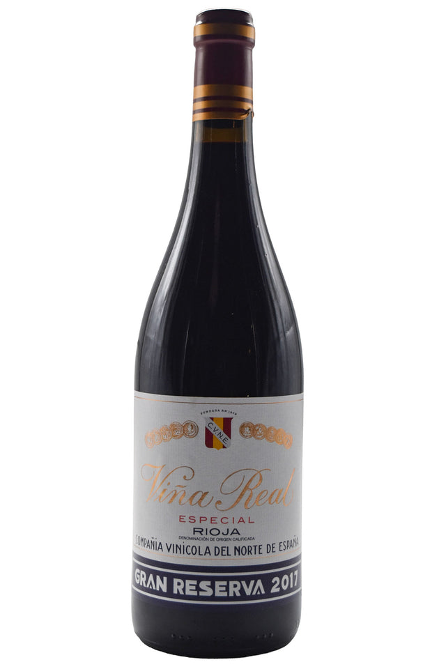Bottle of CVNE Cune Vina Real Rioja Gran Reserva 2017-Red Wine-Flatiron SF