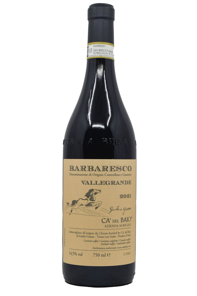 Bottle of Ca' del Baio Barbaresco Vallegrande 2021-Red Wine-Flatiron SF