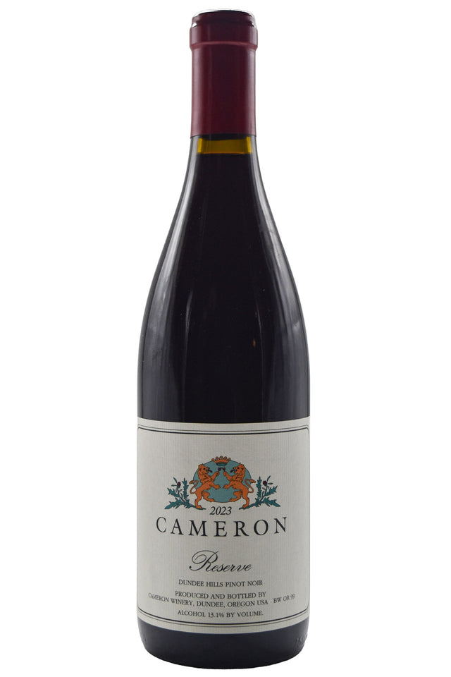 Bottle of Cameron Winery Dundee Hills Pinot Noir Reserve 2023-Red Wine-Flatiron SF