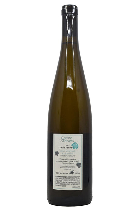 Bottle of Camins 2 Dreams Sta. Rita Hills Gruner Veltliner Spear Vineyards 2022-White Wine-Flatiron SF