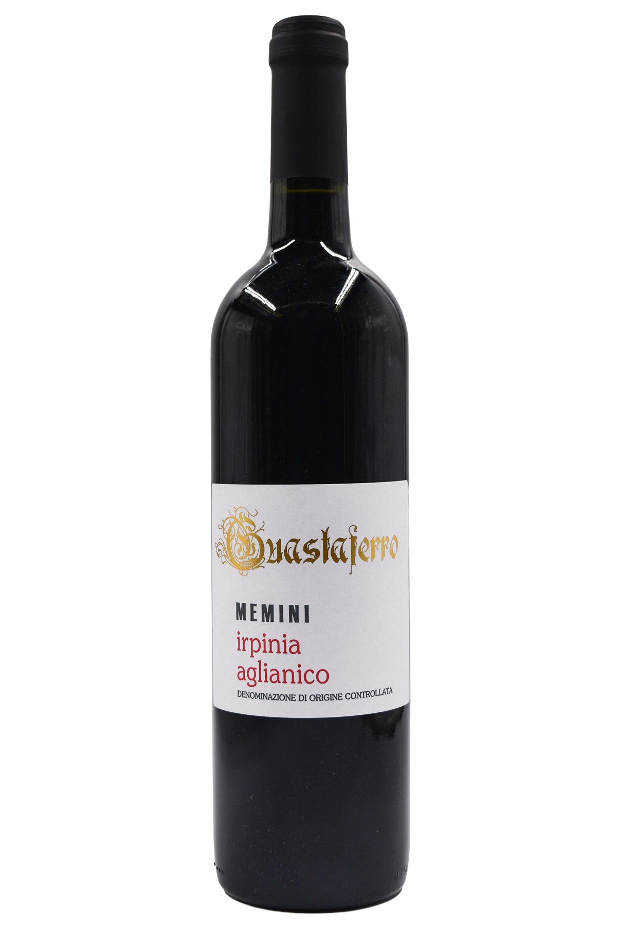 Bottle of Cantine Guastaferro Irpinia Aglianico Memini 2017-Red Wine-Flatiron SF
