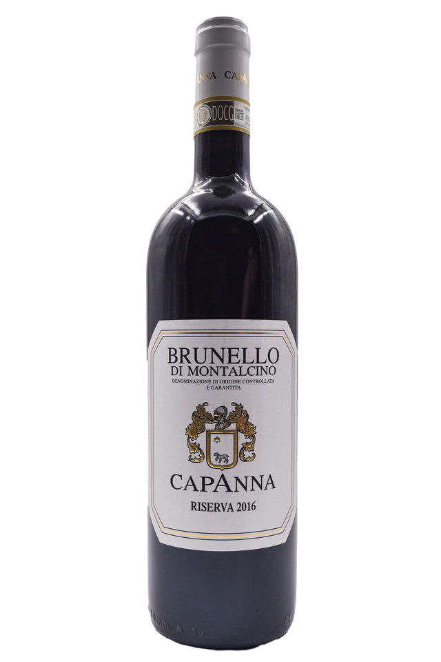 Bottle of Capanna Brunello di Montalcino Riserva 2016-Red Wine-Flatiron SF
