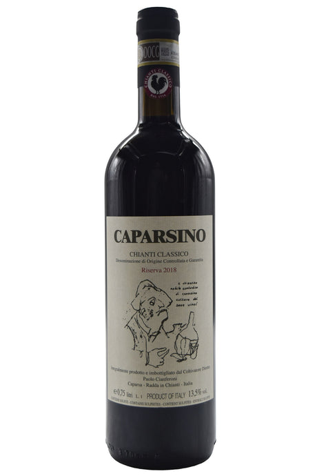 Bottle of Caparsa Chianti Classico Riserva Caparsino 2018-Red Wine-Flatiron SF