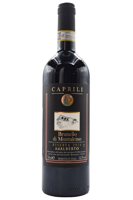 Bottle of Caprili Brunello di Montalcino Riserva AdAlberto 2016-Red Wine-Flatiron SF