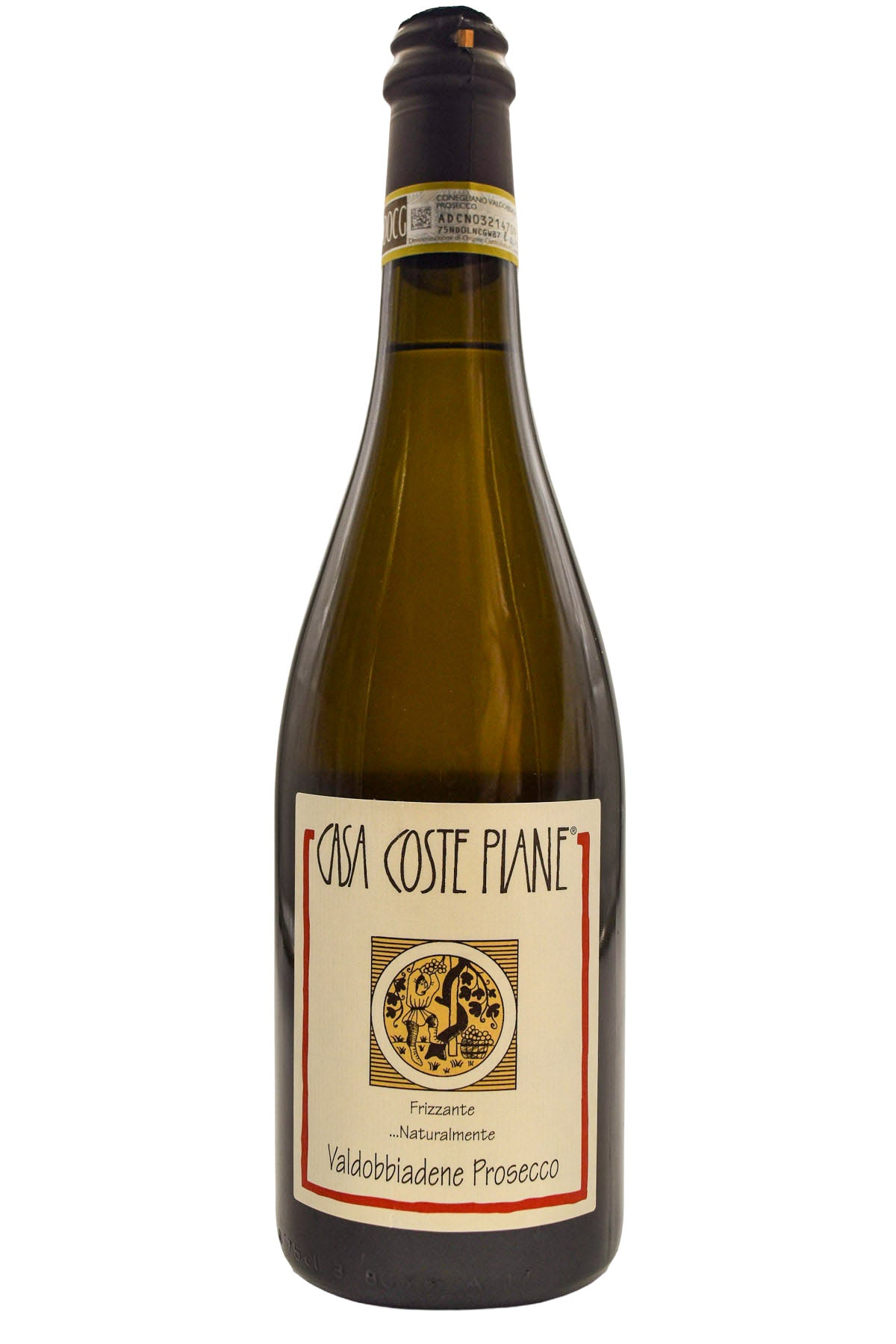 Bottle of Casa Coste Piane Prosecco Valdobbiadene Naturalmente 2025-Red Wine-Flatiron SF