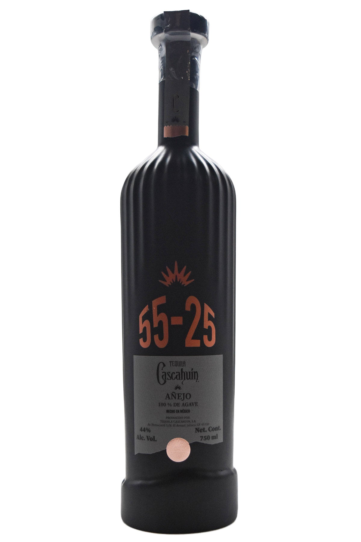 Bottle of Cascahuin Tequila Anejo 55-25-Spirits-Flatiron SF