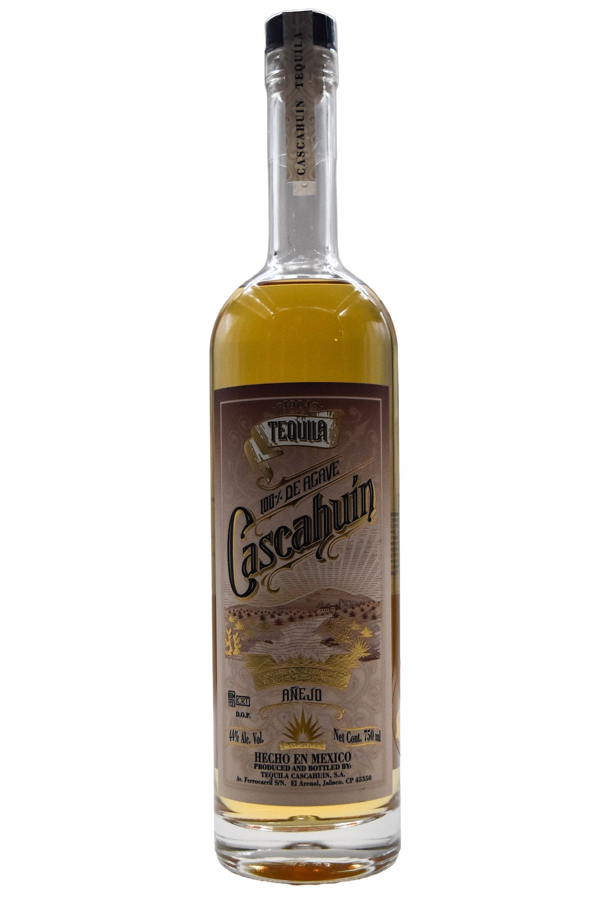 Bottle of Cascahuin Tequila Anejo-Spirits-Flatiron SF