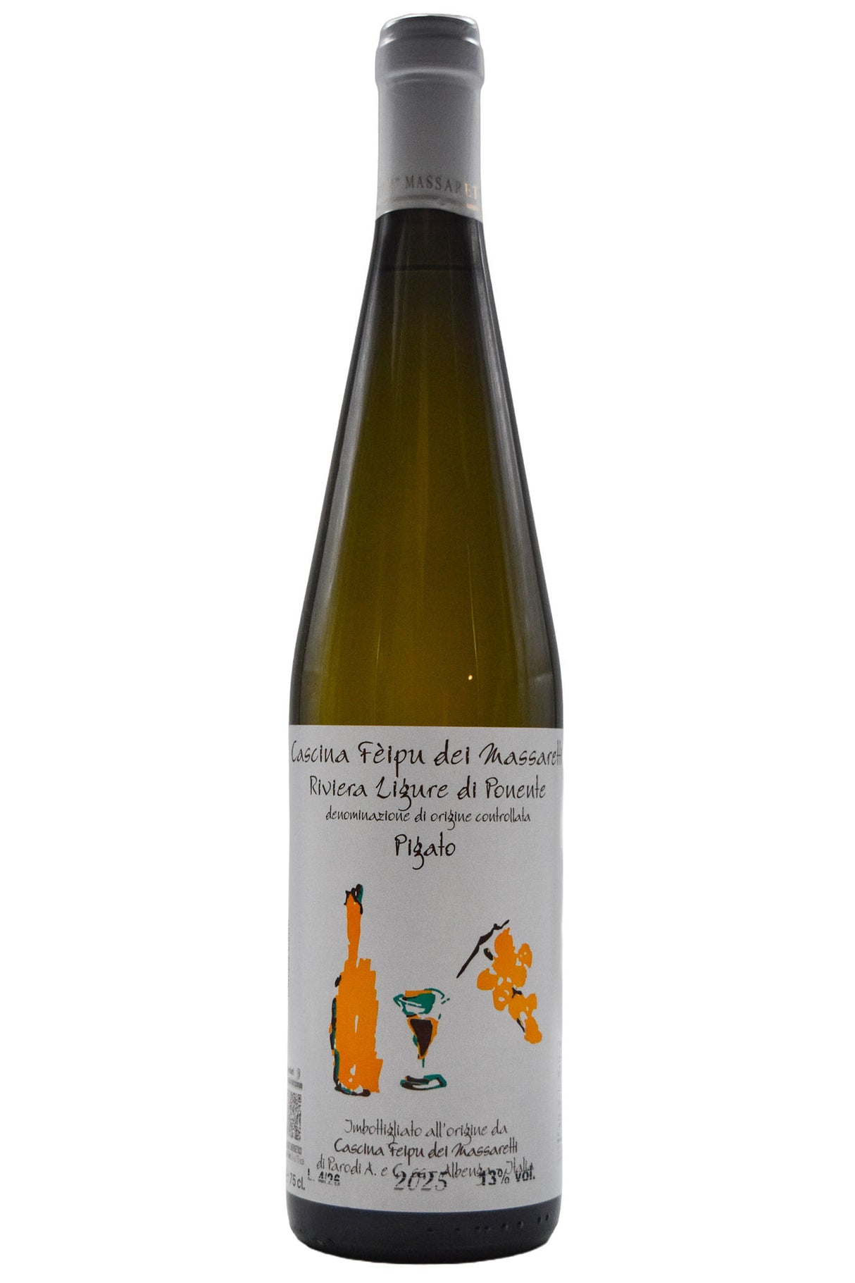 Bottle of Cascina Feipu dei Massaretti Pigato 2025-White Wine-Flatiron SF
