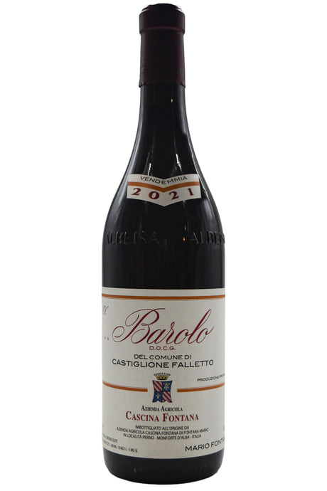 Bottle of Cascina Fontana Barolo del Comune di Castiglione Falletto 2021-Red Wine-Flatiron SF