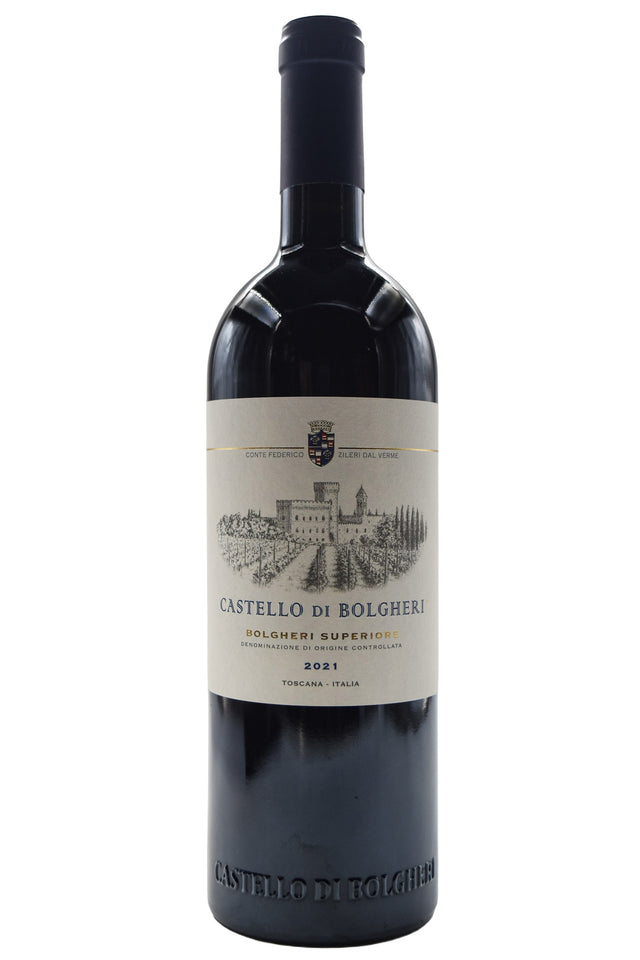 Bottle of Castello di Bolgheri Bolgheri Superiore Rosso 2021-Red Wine-Flatiron SF