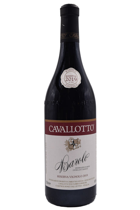 Bottle of Cavallotto Barolo Vignolo Riserva 2019-Red Wine-Flatiron SF