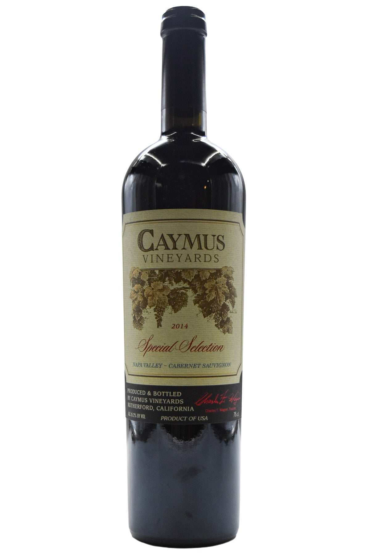 Bottle of Caymus Vineyards Cabernet Sauvignon Special Selection 2014-Red Wine-Flatiron SF