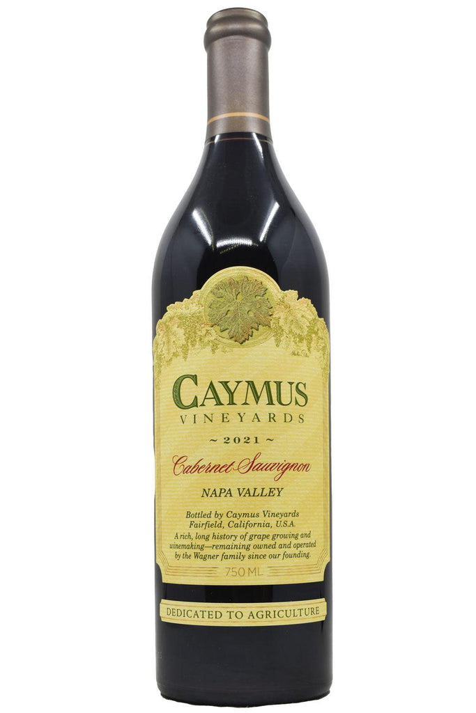 Bottle of Caymus Vineyards Napa Cabernet Sauvignon 2021-Red Wine-Flatiron SF