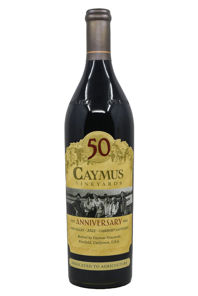 Bottle of Caymus Vineyards Napa Valley Cabernet Sauvignon 2022 50th Anniversary (1L)-Red Wine-Flatiron SF