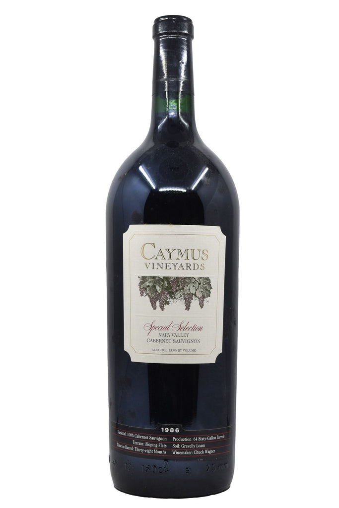 Bottle of Caymus Vineyards Napa Valley Cabernet Sauvignon Special Selection 1986 (1.5L)-Red Wine-Flatiron SF