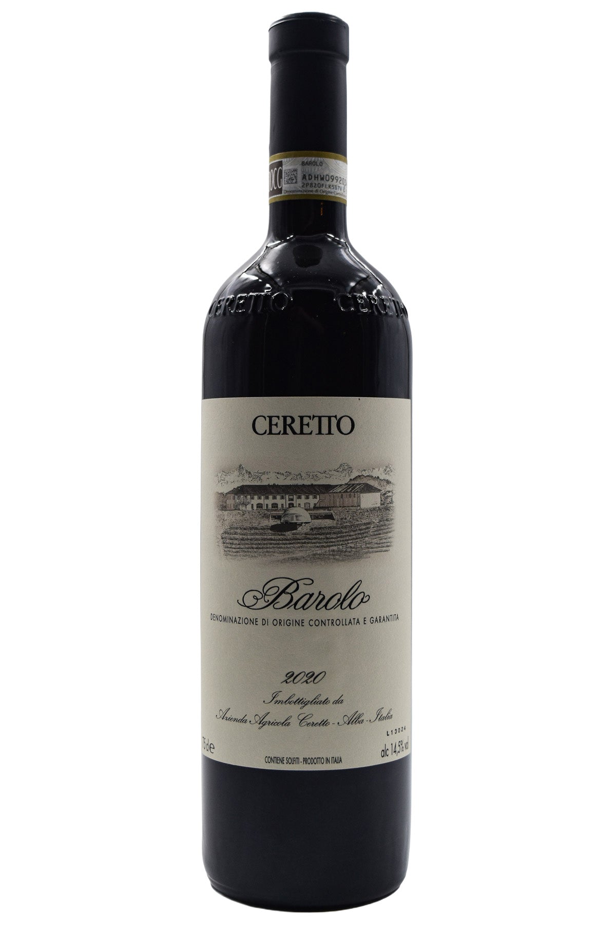 Bottle of Ceretto Barolo 2020-Red Wine-Flatiron SF