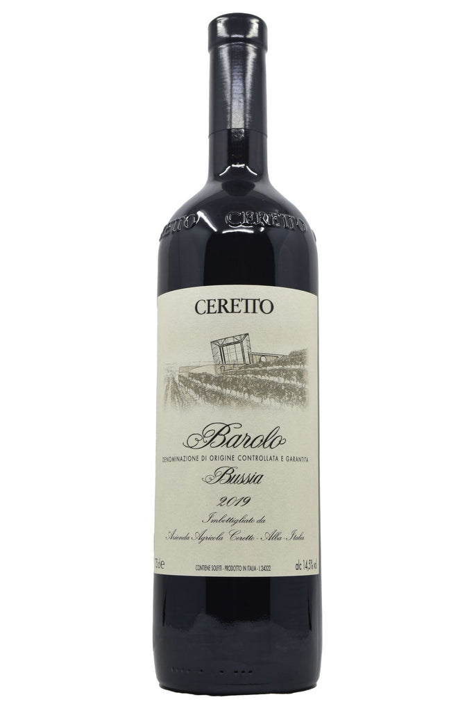 Bottle of Ceretto Barolo Bussia 2019-Red Wine-Flatiron SF