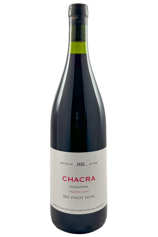 Bottle of Chacra Pinot Noir Treinta y Dos 2023-Red Wine-Flatiron SF