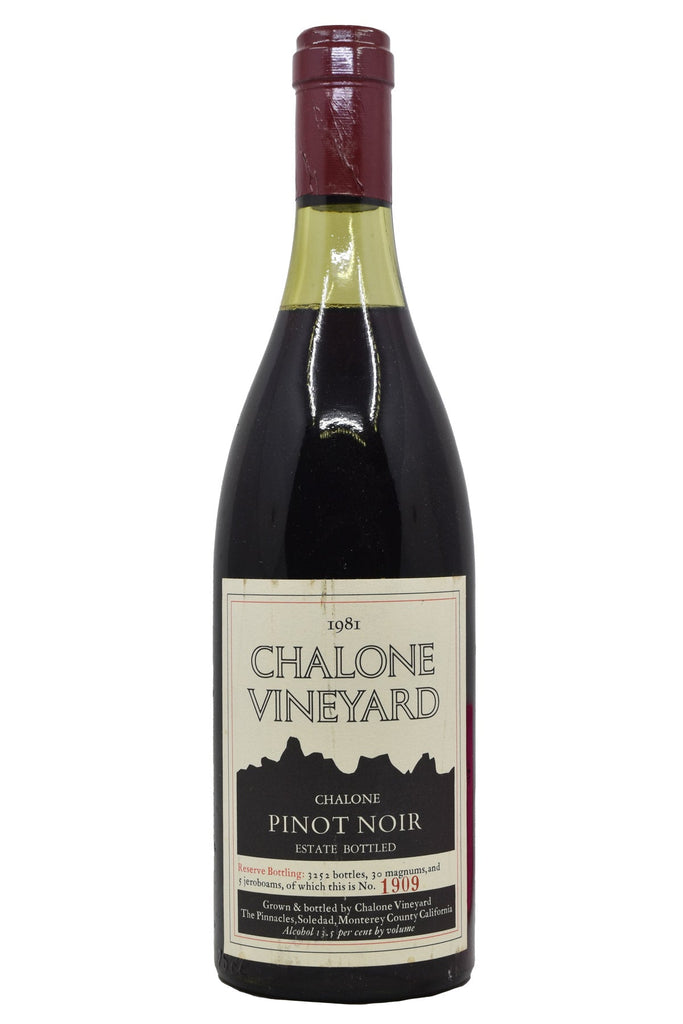 Bottle of Chalone Pinot Noir Estate 1981 (Bottle #1909)-Red Wine-Flatiron SF