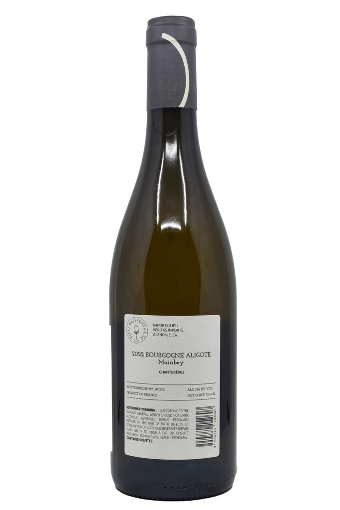 Bottle of Chantereves Bourgogne Aligote Mainbey 2022-White Wine-Flatiron SF