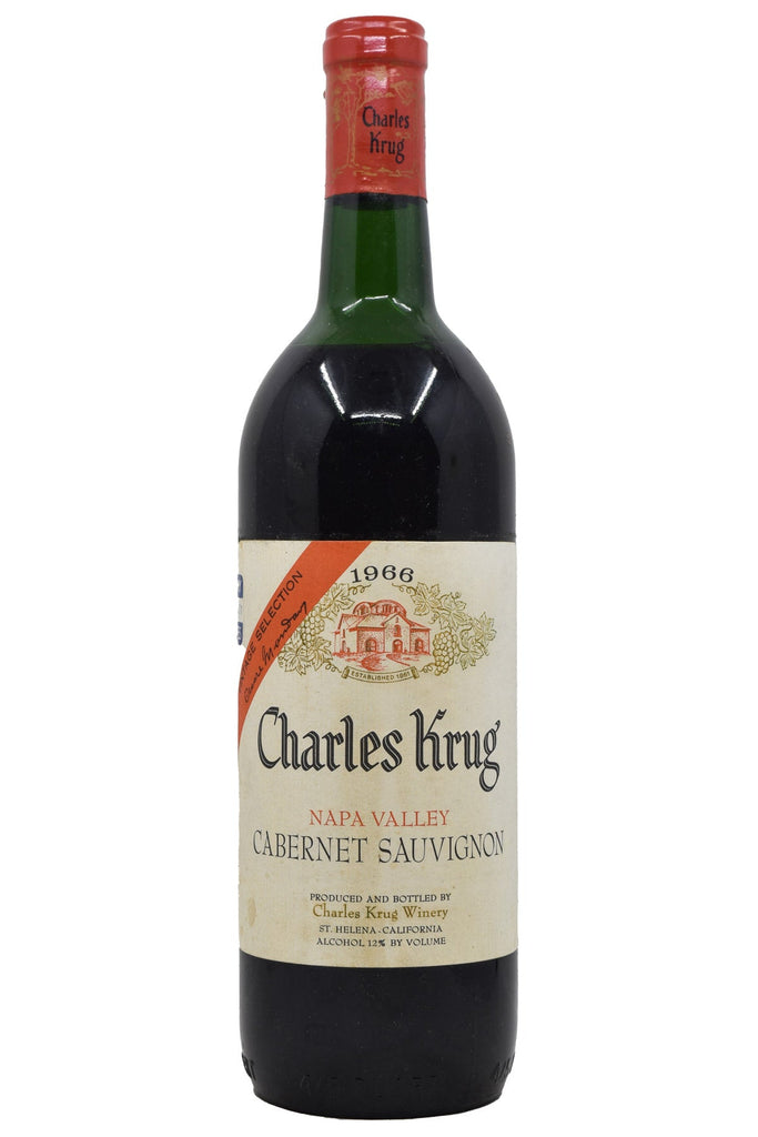 Bottle of Charles Krug Napa Valley Cabernet Sauvignon 1996-Red Wine-Flatiron SF