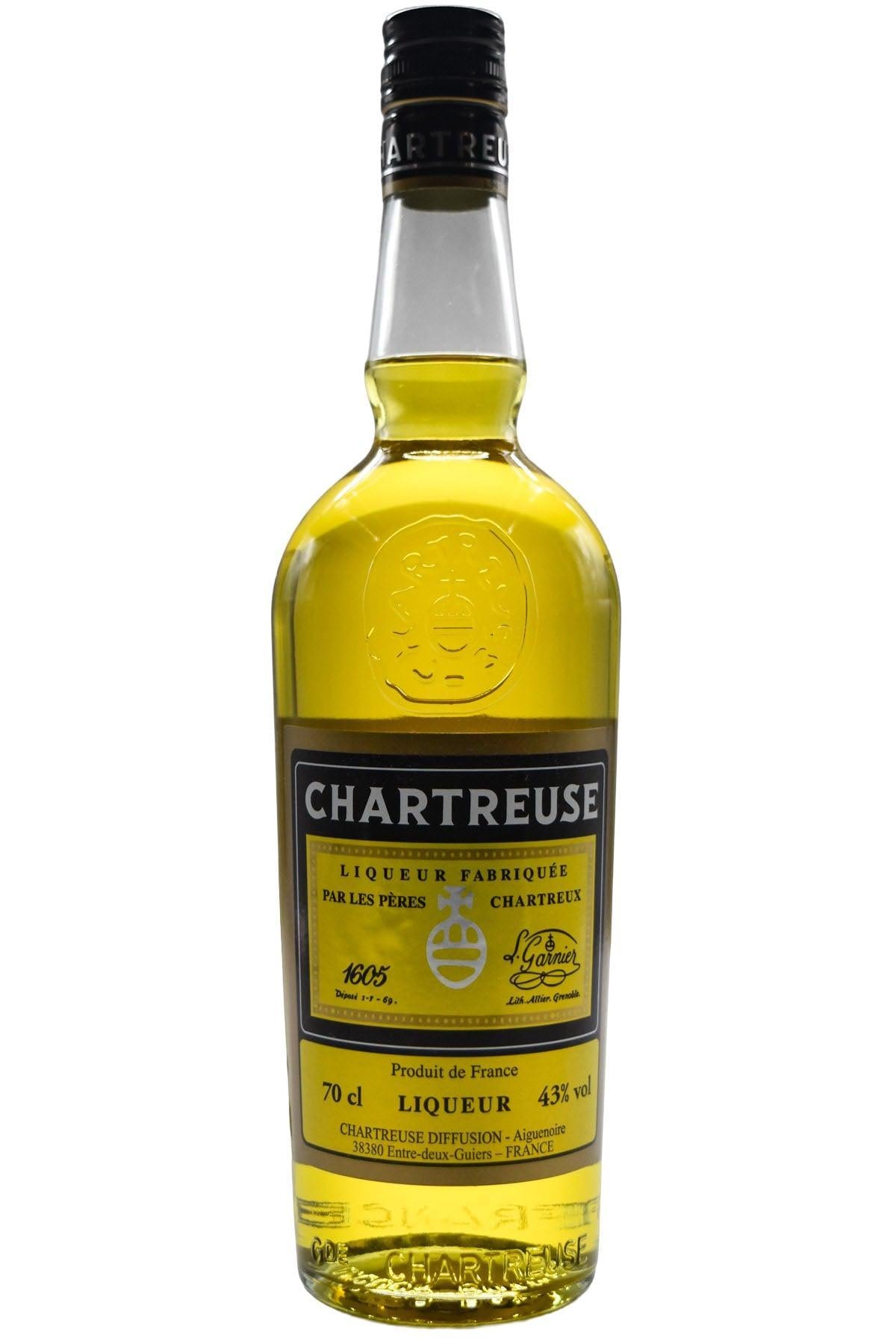 Bottle of Chartreuse Yellow (700ml) (One bottle limit per customer)-Spirits-Flatiron SF