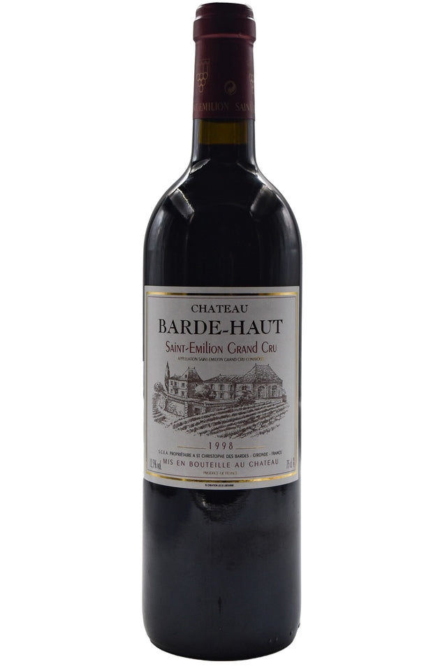 Bottle of Chateau Barde-Haut Saint-Emilion Grand Cru 1998-Red Wine-Flatiron SF