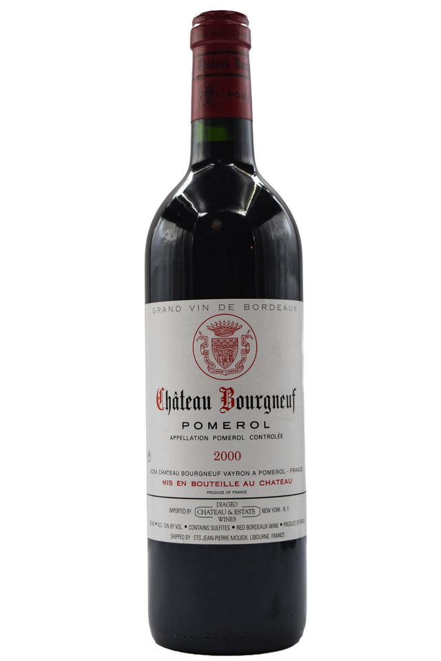 Bottle of Chateau Bourgneuf Pauillac 2000-Red Wine-Flatiron SF