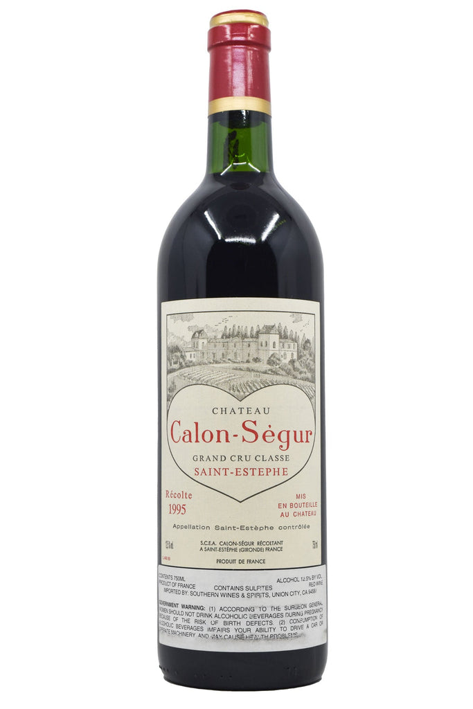 Bottle of Chateau Calon-Segur Saint-Estephe 1995-Red Wine-Flatiron SF