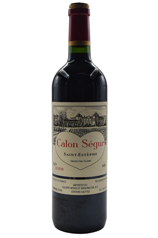 Bottle of Chateau Calon-Segur Saint-Estephe 2006-Red Wine-Flatiron SF