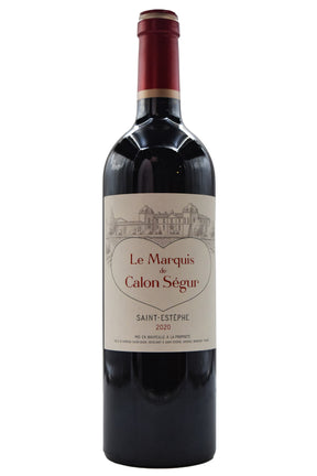 Bottle of Chateau Calon-Segur Saint Estephe Le Marquis de Calon Segur 2020-Red Wine-Flatiron SF
