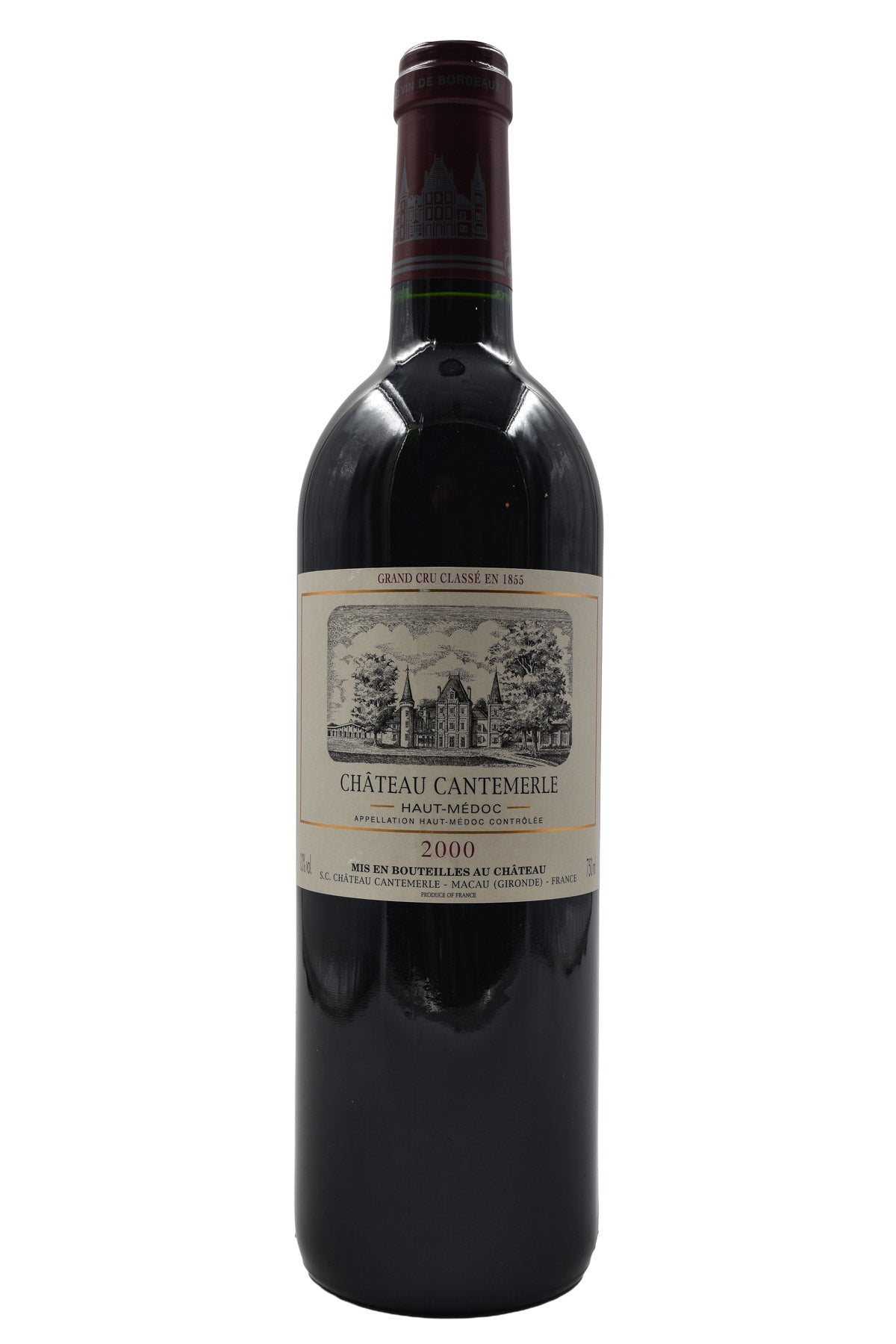 Bottle of Chateau Cantemerle Haut-Medoc 2000-Red Wine-Flatiron SF