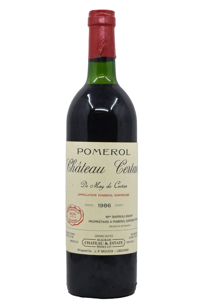 Bottle of Chateau Certan de May Pomerol 1986-Red Wine-Flatiron SF