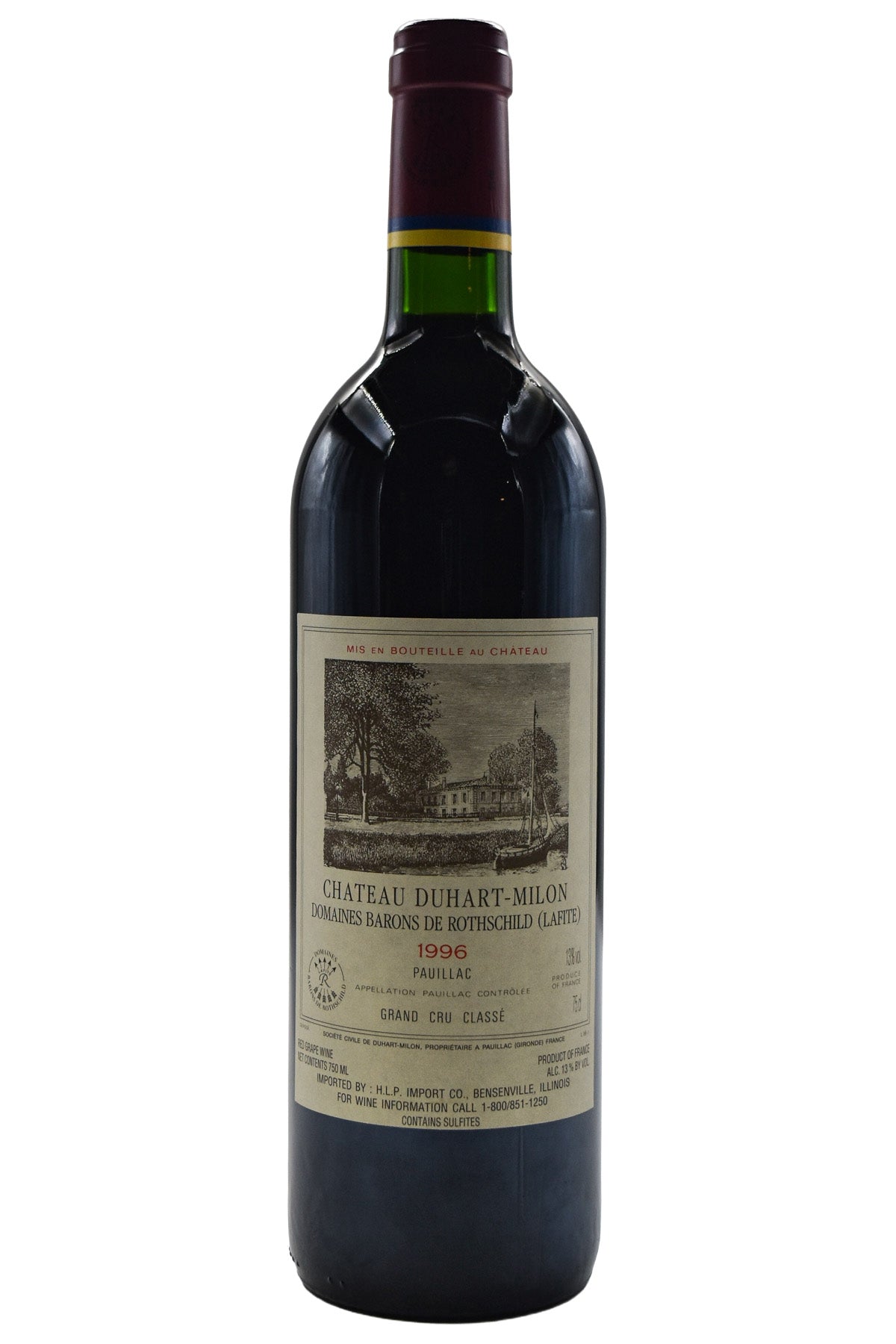 Bottle of Chateau Duhart-Milon Pauillac 1996-Red Wine-Flatiron SF