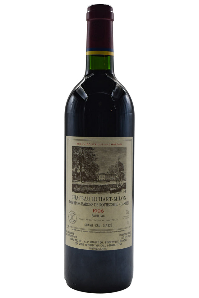 Bottle of Chateau Duhart-Milon Pauillac 1996-Red Wine-Flatiron SF