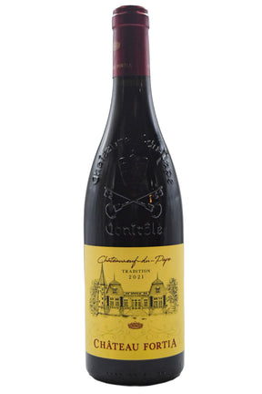 Bottle of Chateau Fortia Chateauneuf-du-Pape Tradition Rouge 2021-Red Wine-Flatiron SF