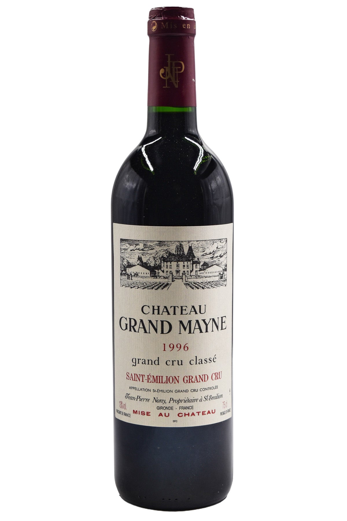 Bottle of Chateau Grand Mayne Saint-Emilion Grand Cru 1996-Red Wine-Flatiron SF