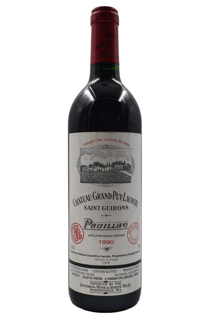 Bottle of Chateau Grand-Puy-Lacoste Pauillac 1990-Red Wine-Flatiron SF