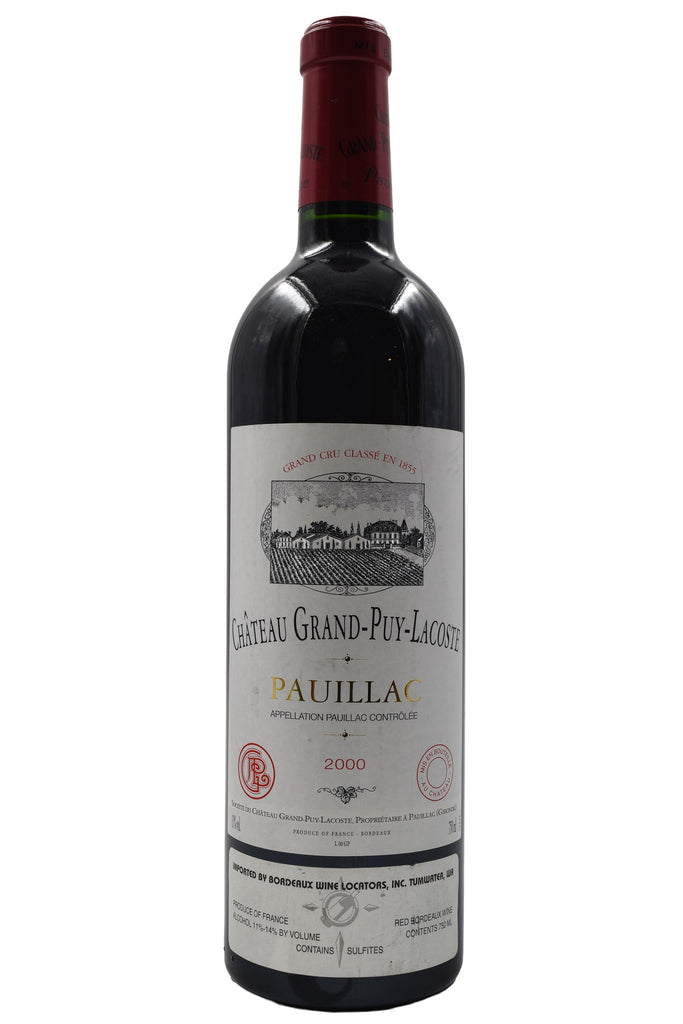 Bottle of Chateau Grand-Puy-Lacoste Pauillac 2000-Red Wine-Flatiron SF