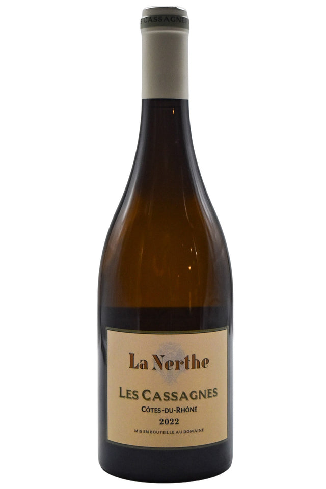 Bottle of Chateau La Nerthe Cotes du Rhone Les Cassagnes Blanc 2022-White Wine-Flatiron SF