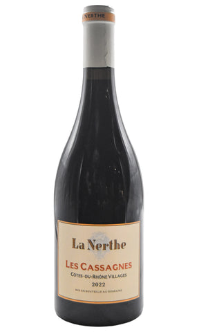 Bottle of Chateau La Nerthe Cotes du Rhone Villages Les Cassagnes Rouge 2022-Red Wine-Flatiron SF